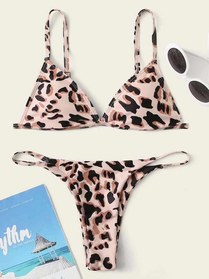 Damen Triangel-Bikini mit aufregendem Leoparden-Design Echo Archiv