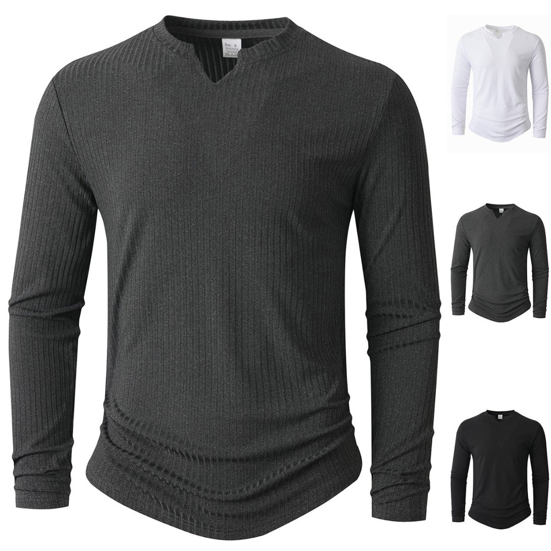 Herren Langarmshirt mit innovativer Rippstruktur Echoarchiv
