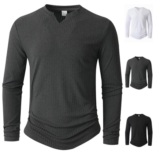 Herren Langarmshirt mit innovativer Rippstruktur Echoarchiv