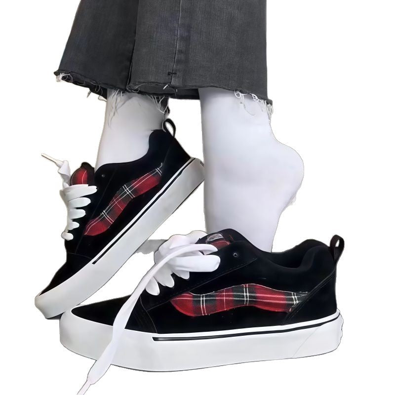 Damen Modische Sneakers mit kariertem Design und bequemem Fußbett Echo Archiv
