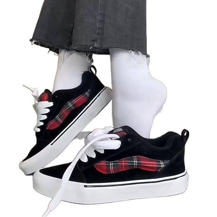 Damen Modische Sneakers mit kariertem Design und bequemem Fußbett Echo Archiv