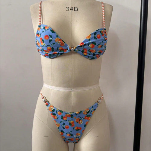 Damen Bikini mit verspieltem Obstmotiv Echo Archiv