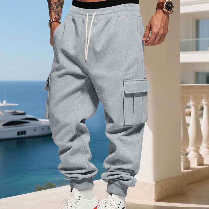 Herren modische Cargo-Jogginghose mit elastischem Bund und praktischen Seitentaschen Echoarchiv