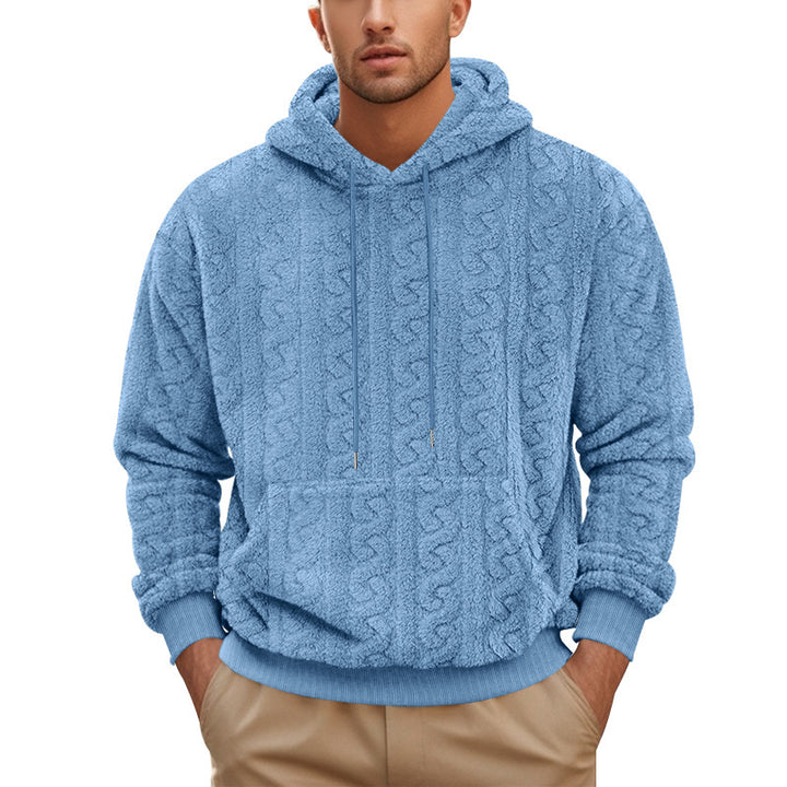 Herren Kuscheliger Kapuzenpullover aus hochwertigem Fleece Echoarchiv