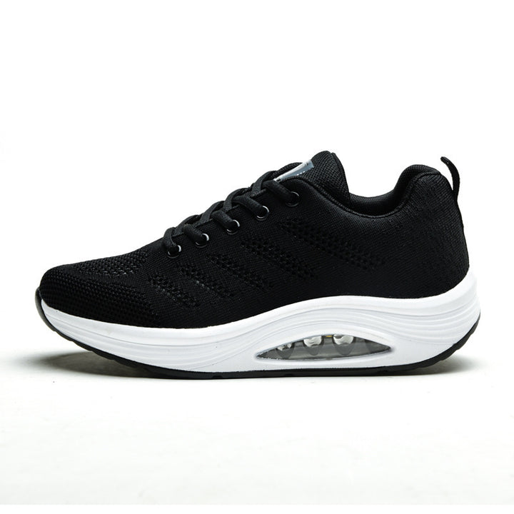 Damen nan atmungsaktiver Strick-Gehkomfort-Sneaker mit integrierter Luftfederung und ergonomischer Rockersohle Echo Archiv