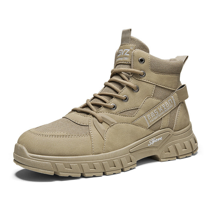 Herren robuste hochgeschnittene Utility-Boots mit Cordura-Einsätzen verstärkter Zehenkappe und stoßdämpfender Offroad-Sohle – Tavélo