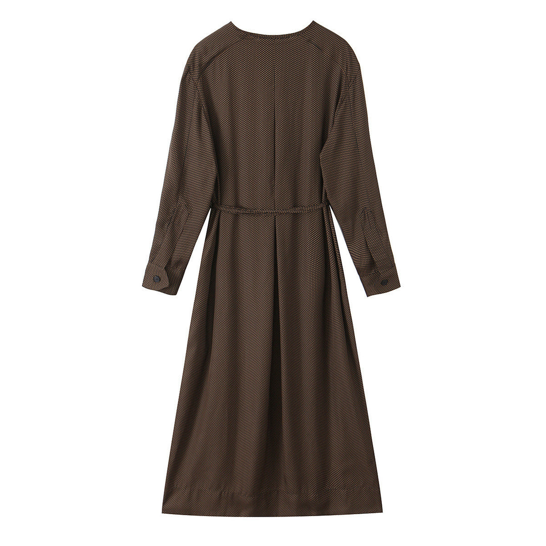Damen Midikleid mit Knopfleiste und taillierbarem Gürtel Echo Archiv
