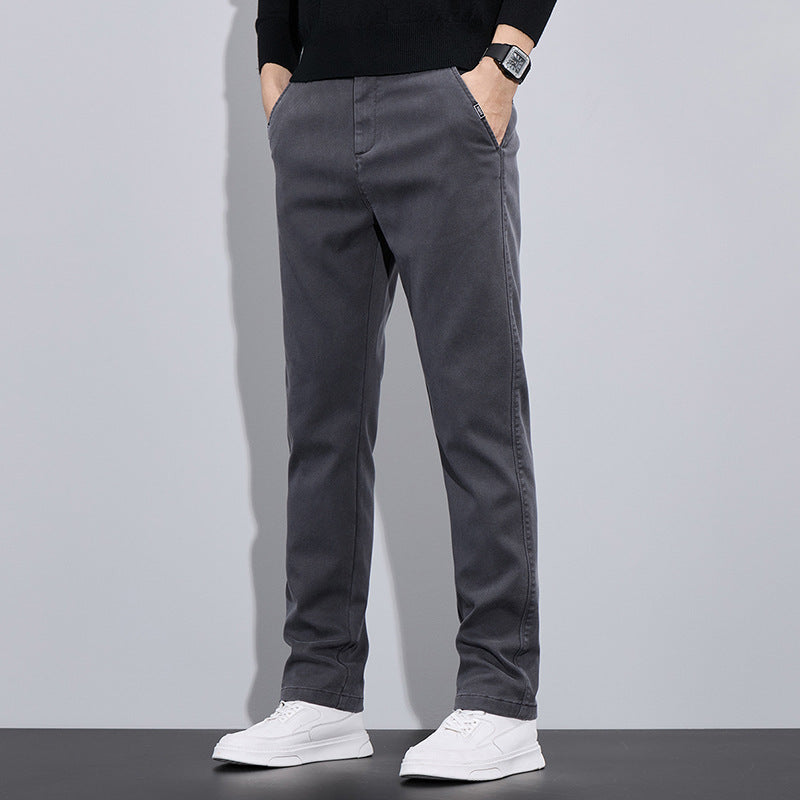 Herren elegante Chino-Pants mit slim-fit Schnitt und vielseitigen Taschen Echoarchiv