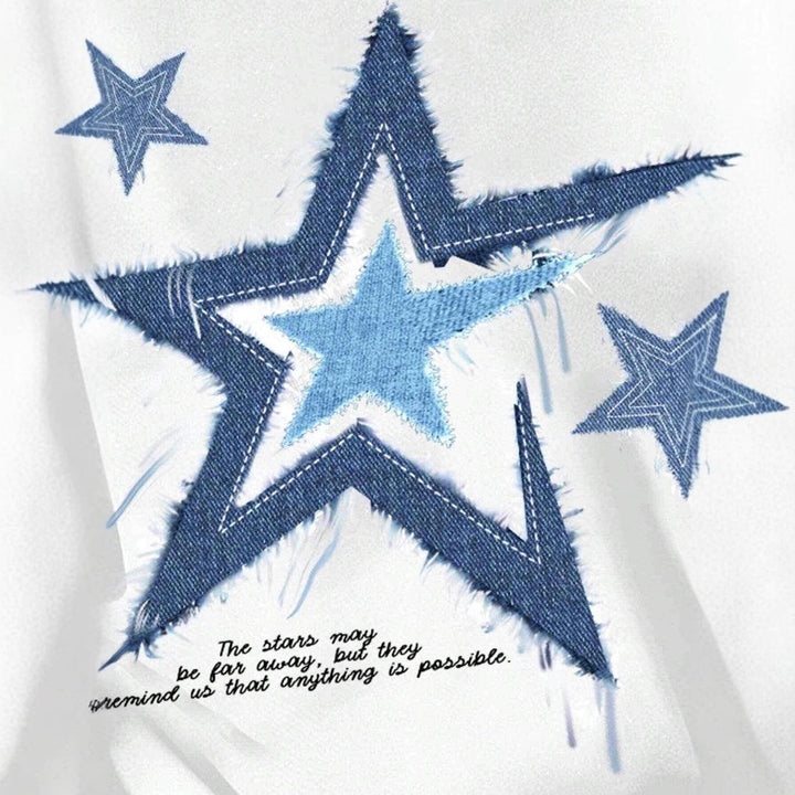 Damen T-Shirt mit trendigem Sternmotiv und lässiger Passform Echo Archiv