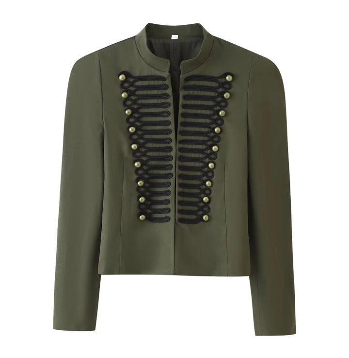 Damen Kurzjacke im hussareninspirierten Design mit Stehkragen und Zierkordeln Echo Archiv