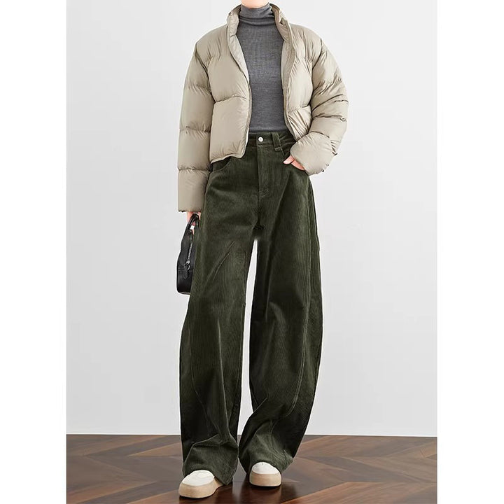 Damen Modischer Grobstrickpullover mit Rundhalsausschnitt Echoarchiv