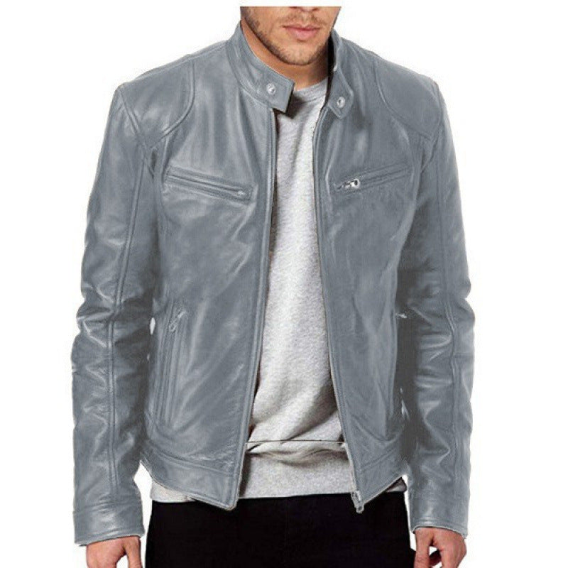 Herren hochwertige Biker-Lederjacke Echoarchiv