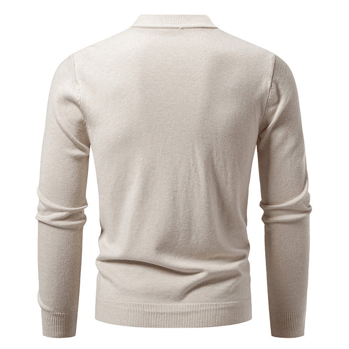 Herren nan Feinstrick-Cardigan mit tiefem V-Ausschnitt schmaler Passform und vertikalem Zopfstrick Echo Archiv