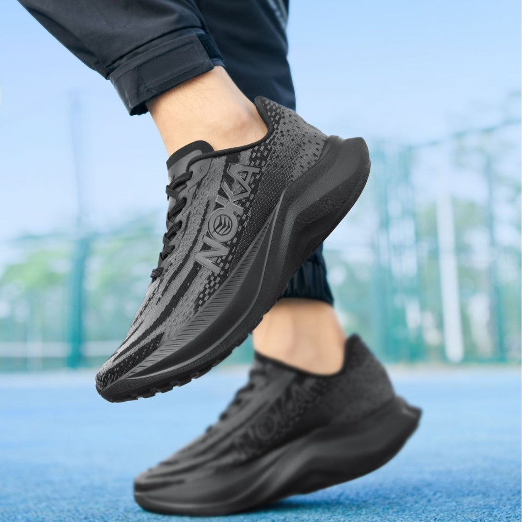 Unisex leichte Straßenlauf-Sneaker mit hochdynamischer Rebound-Zwischensohle und atmungsaktivem Strickoberteil – Norré