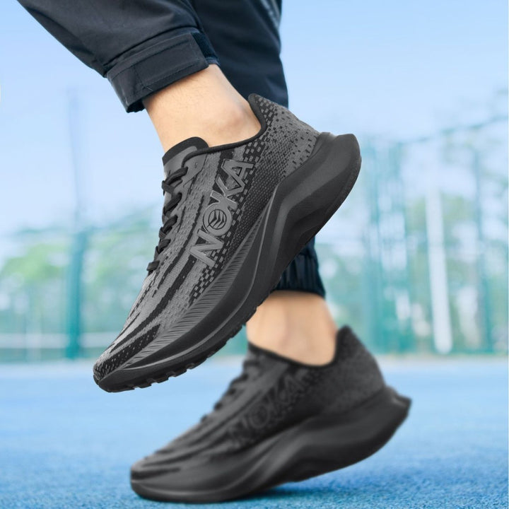 Unisex leichte Straßenlauf-Sneaker mit hochdynamischer Rebound-Zwischensohle und atmungsaktivem Strickoberteil – Norré