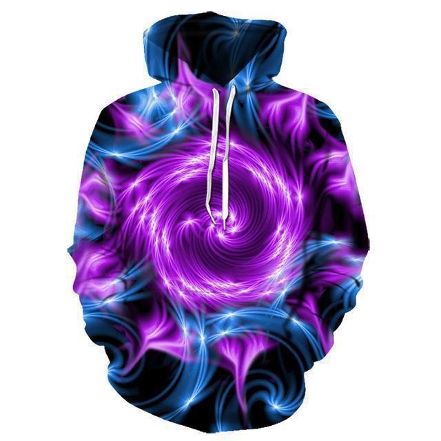 Herren Kapuzenshirt mit lebendigem Tigerdesign und feurigen Akzenten Echoarchiv