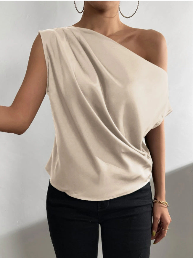Damen Elegantes, schulterfreies Satinoberteil Echo Archiv