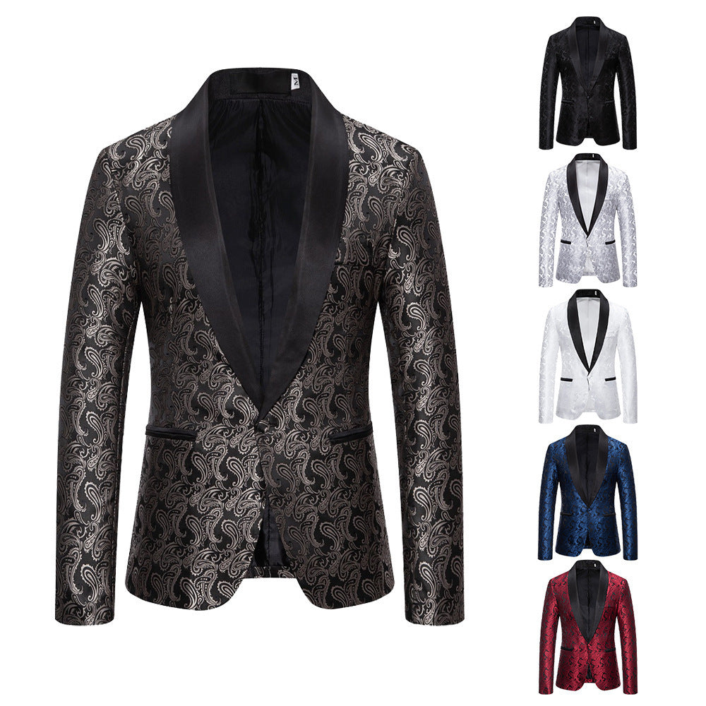 Herren extravagante Smokingjacke mit Paisleymuster Echoarchiv