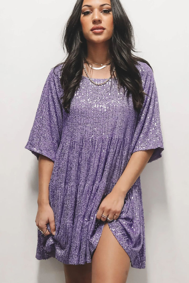 Damen Glitzerndes Kurzkleid Echo Archiv