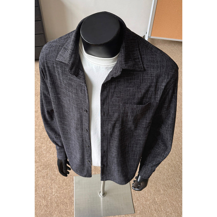Herren Freizeit Langarmhemd Jacke Echo Archiv