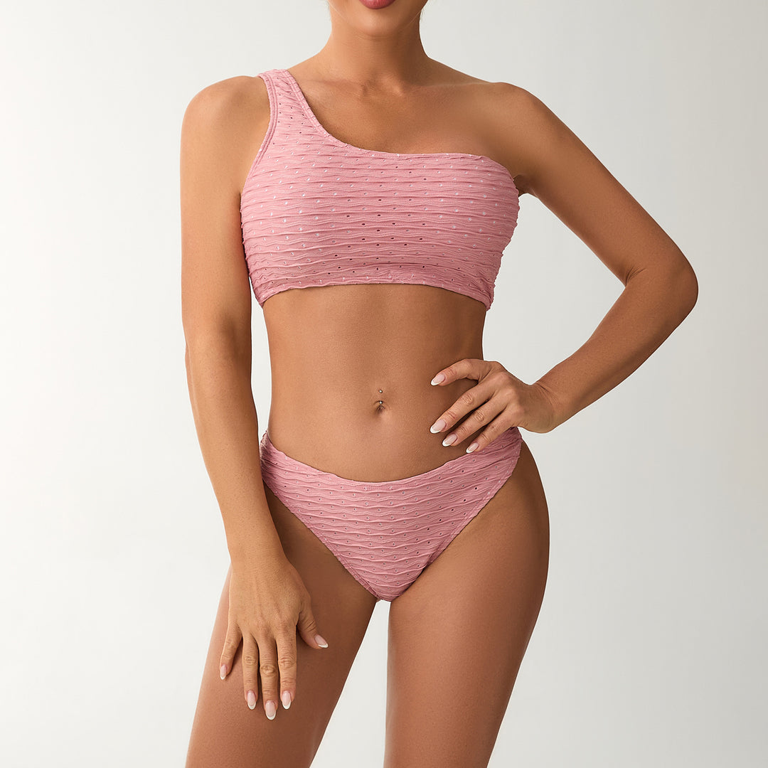 Damen Einseitiges Bikini-Set mit raffiniertem Rüschendesign Echo Archiv