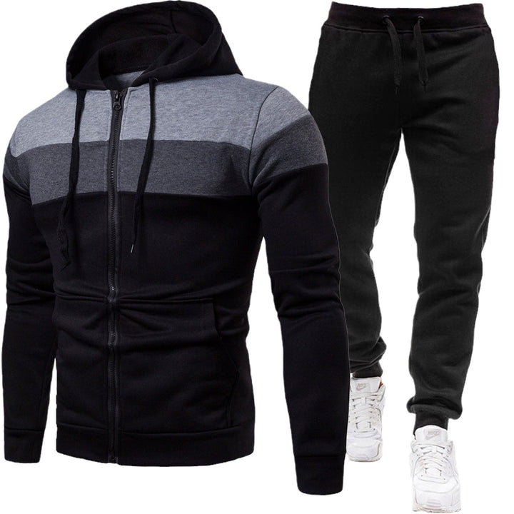 Herren zweiteiliges Freizeit-Jogginganzug-Set – Marzano