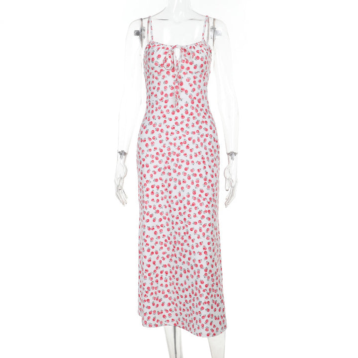 Damen Sommerliches Maxikleid mit Blumenmuster und verstellbaren Trägern Echo Archiv