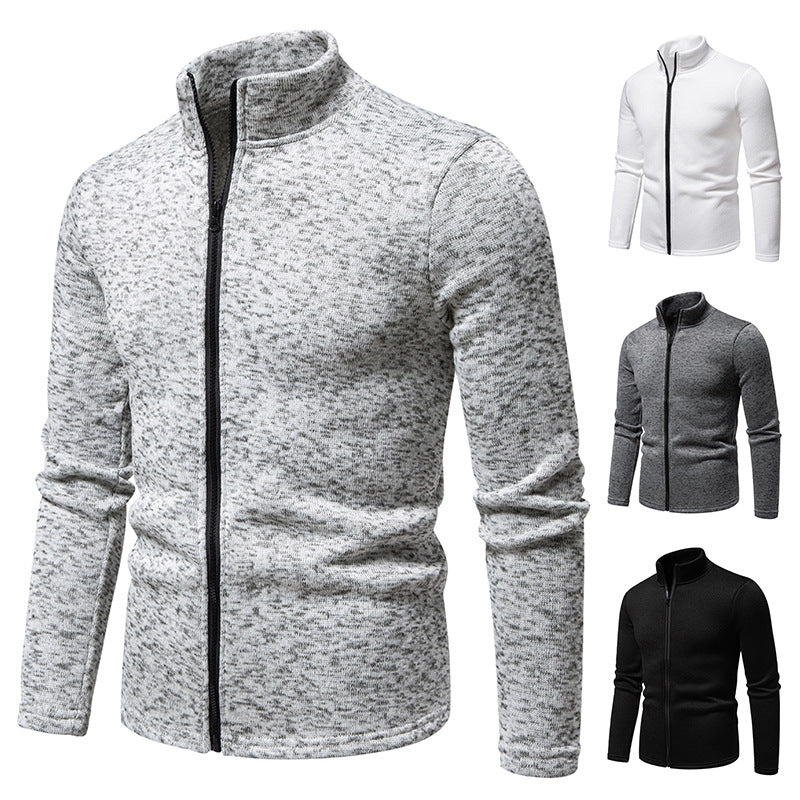Herren Fleecejacke mit hohem Kragen und praktischem Reißverschluss Echoarchiv