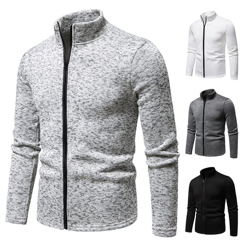 Herren Fleecejacke mit hohem Kragen und praktischem Reißverschluss Echoarchiv