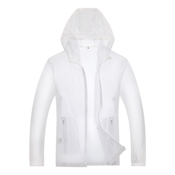 Herren ultraleichte Regenjacke mit verstellbarem Kapuzenbereich und reflektierenden Elementen Echoarchiv