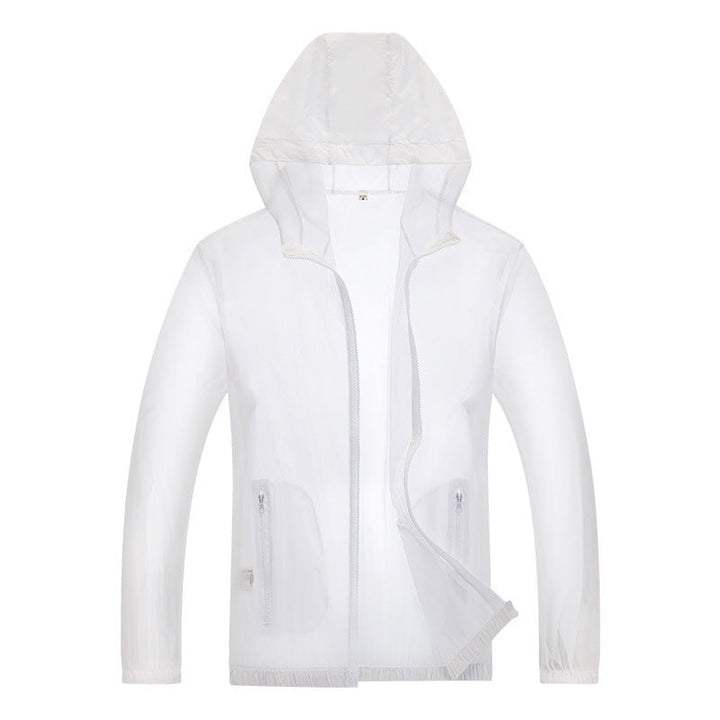 Herren ultraleichte Regenjacke mit verstellbarem Kapuzenbereich und reflektierenden Elementen Echoarchiv