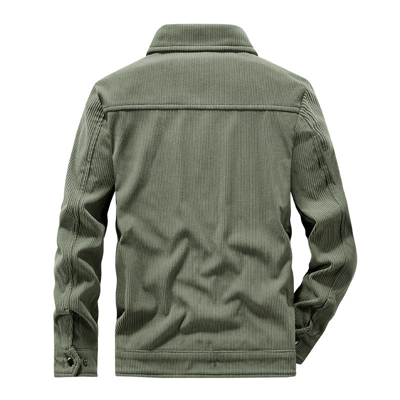 Herren Lässige Cordjacke mit praktischen Brusttaschen Echo Archiv
