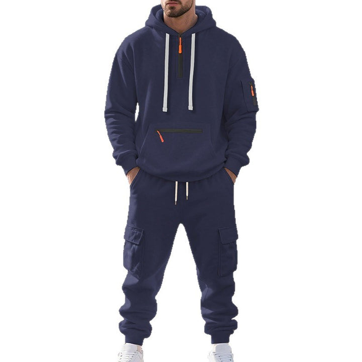 Herren lässiger Hoodie mit Cargo-Hose Echoarchiv