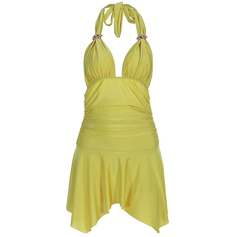 Damen Badeanzug mit elegantem Wrap-Design und raffinierter Raffung Echo Archiv