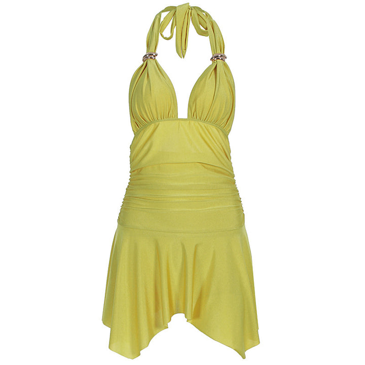 Damen Badeanzug mit elegantem Wrap-Design und raffinierter Raffung Echo Archiv