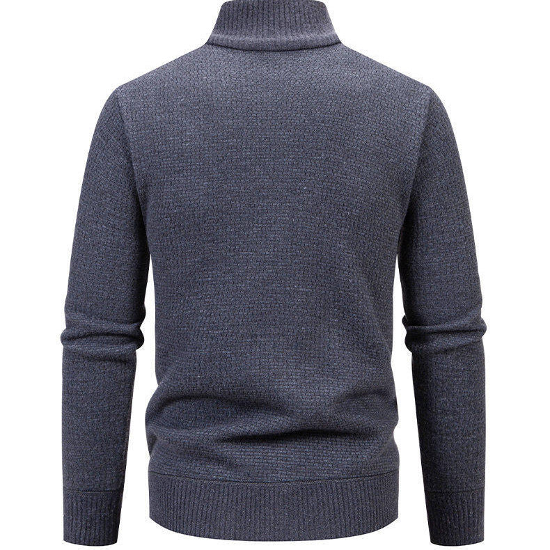 Herren Strickjacke mit modernem Zipper und seitlichen Reißverschlusstaschen Echoarchiv