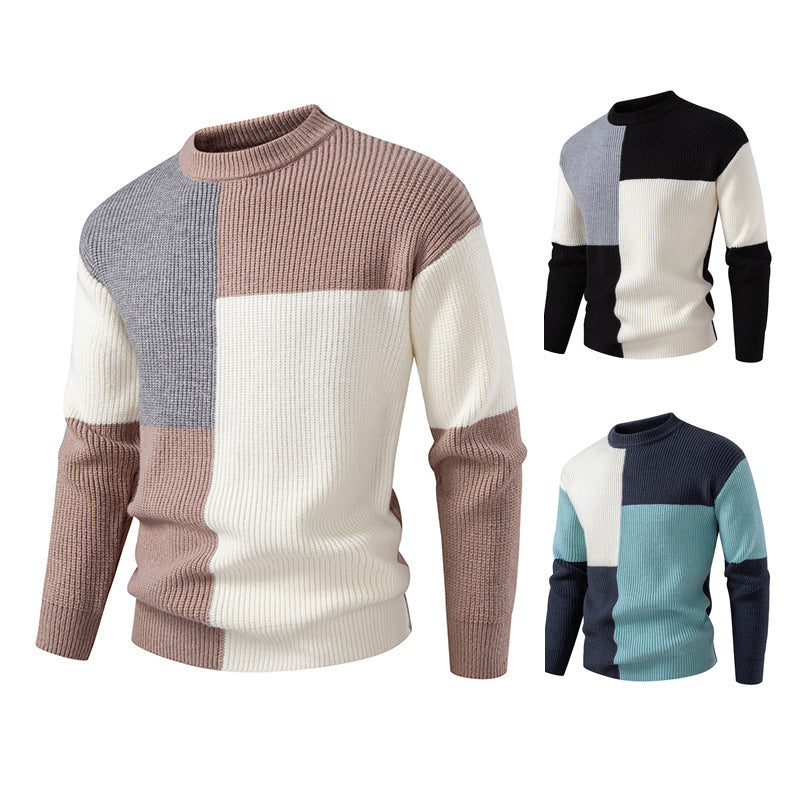 Herren stilvoller und komfortabler gestrickter Pullover Echoarchiv