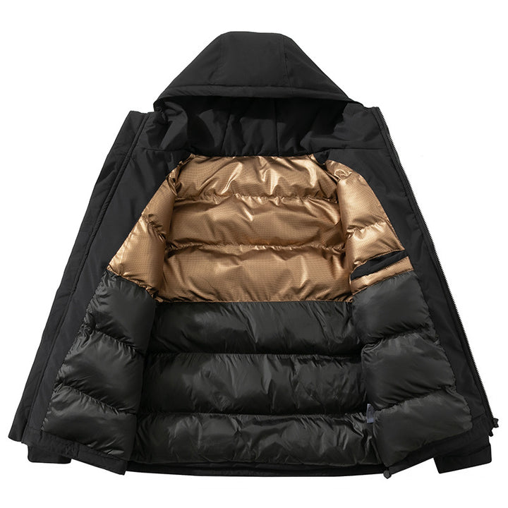 Herren dicke Outdoor-Winterjacke mit isolierendem Innenfutter Echoarchiv