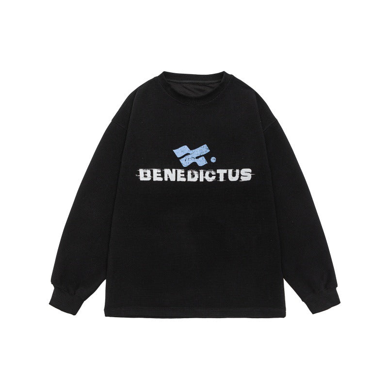 Unisex Oversize-Sweatshirt mit Logo‑Print und feiner Waffelstruktur Echoarchiv