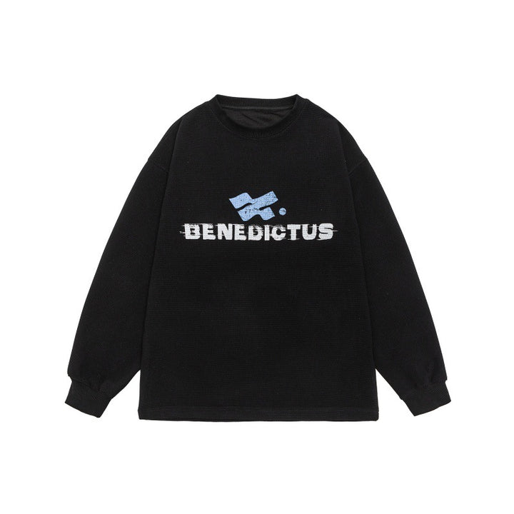 Unisex Oversize-Sweatshirt mit Logo‑Print und feiner Waffelstruktur Echoarchiv