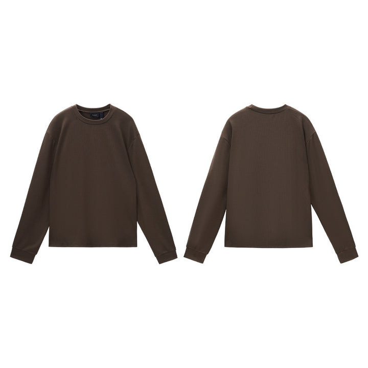 Herren Langarm-Shirt aus feiner Rippstruktur mit Rundhalsausschnitt Echo Archiv