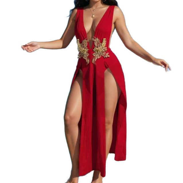 Damen Strandkleid mit eleganter Applikation Echo Archiv
