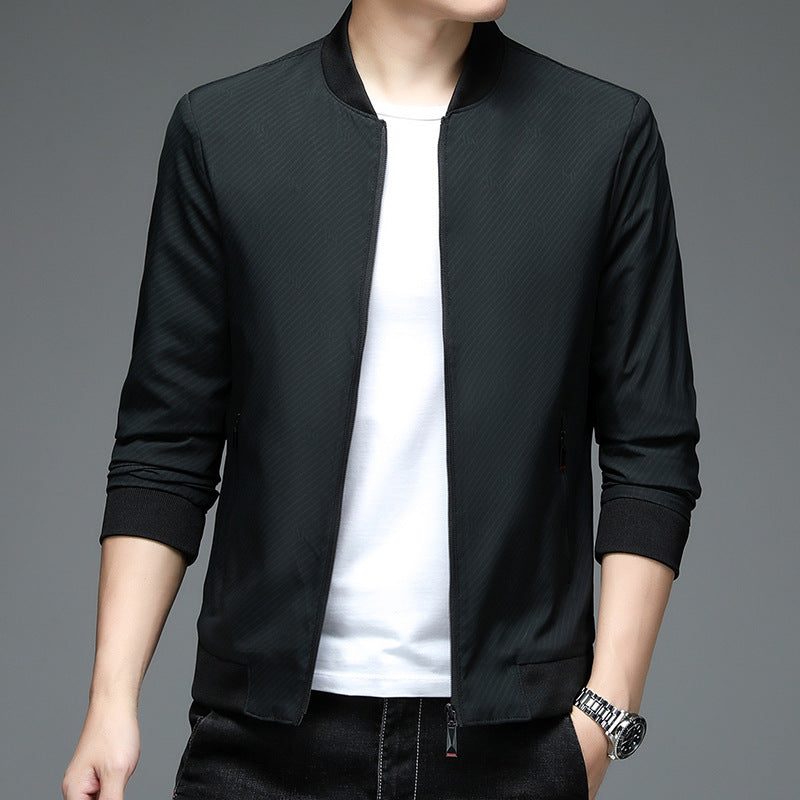Herren leichte Freizeitjacke mit sportlichem Schnitt und elastischen Bündchen Echoarchiv
