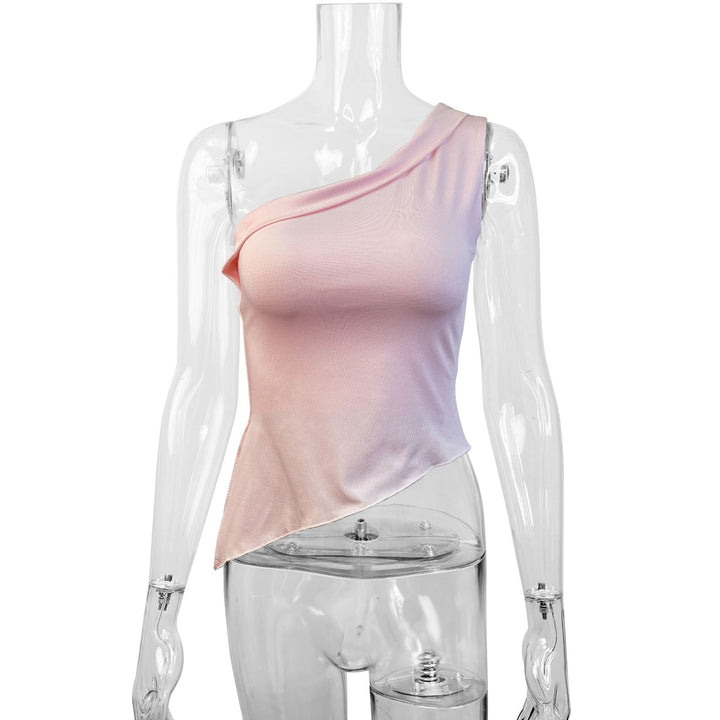 Damen asymmetrisches Top mit schulterfreiem Design und eleganter Drapierung Echo Archiv