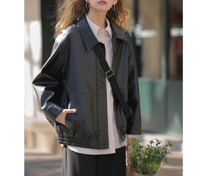 Damen Modische Übergangsjacke mit lockerer Passform Echoarchiv