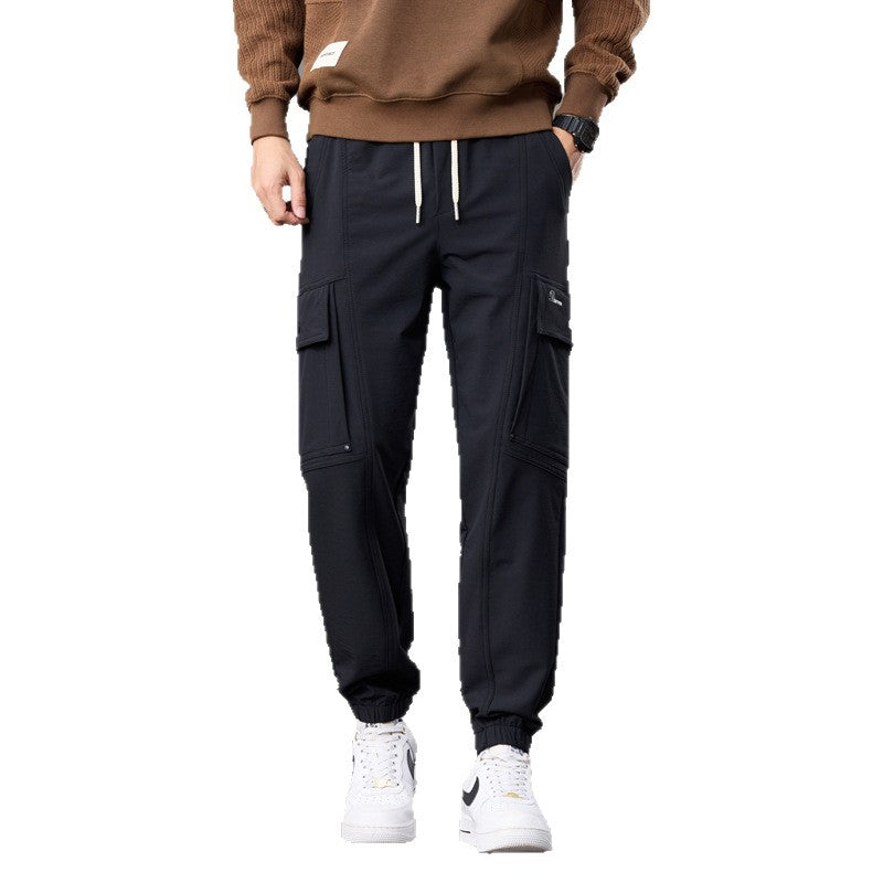 Herren Tapered Cargo-Joggerhose mit Knieeinsatz, Tunnelzugbund und Klappentaschen Echo Archiv