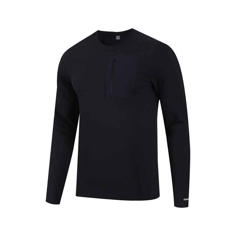Herren Funktionslangarmshirt mit praktischer Brusttasche Echoarchiv
