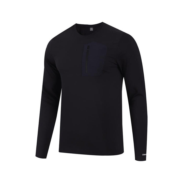 Herren Funktionslangarmshirt mit praktischer Brusttasche Echoarchiv