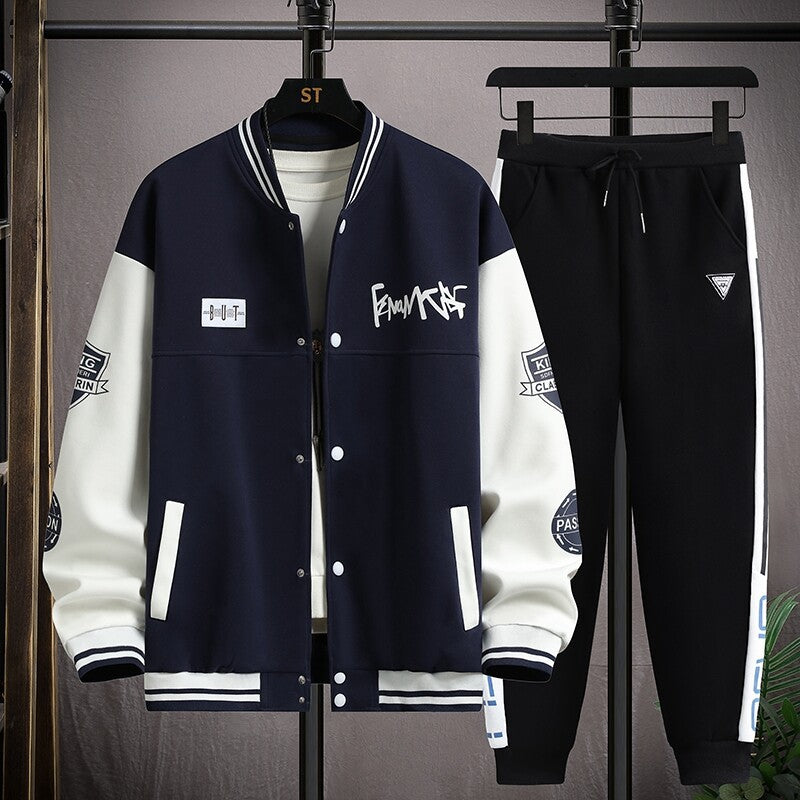 Herren Sportliches Hoodie-Set mit stylischen Grafiken und komfortabler Passform Echoarchiv