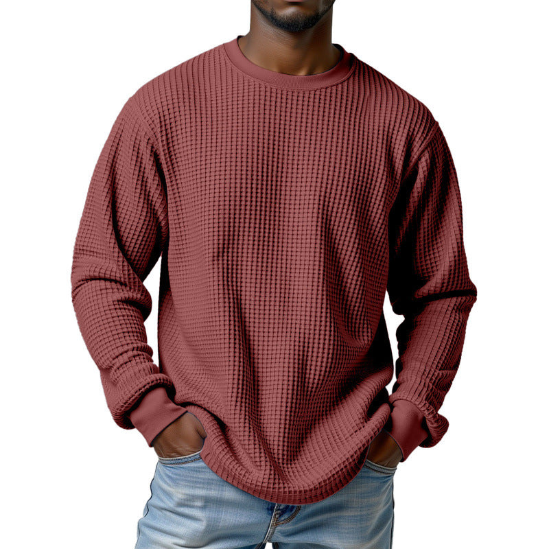 Herren Urbaner Pullover mit Waffelstruktur Echoarchiv